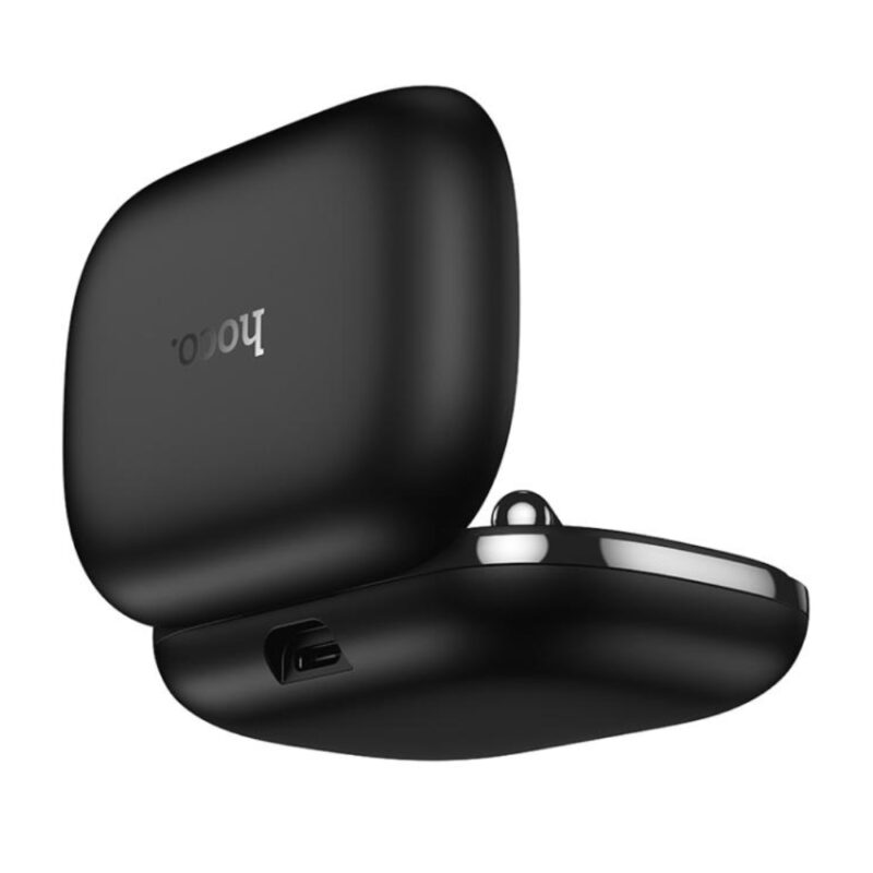 Wireless Hands Free Hoco EW206 Mist TWS v6.0 400mAh 4 Ώρες Ομιλίας Τεχνολογία True Bass και Θήκη Φόρτισης με LED Ένδειξη Μπαταρίας Μαύρα