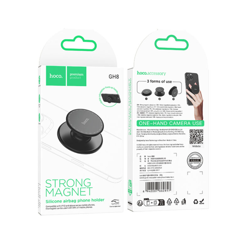 Βάση Στήριξης Pop It Hoco GH8 για Κινητά Τηλέφωνα με MagSafe Μαύρη