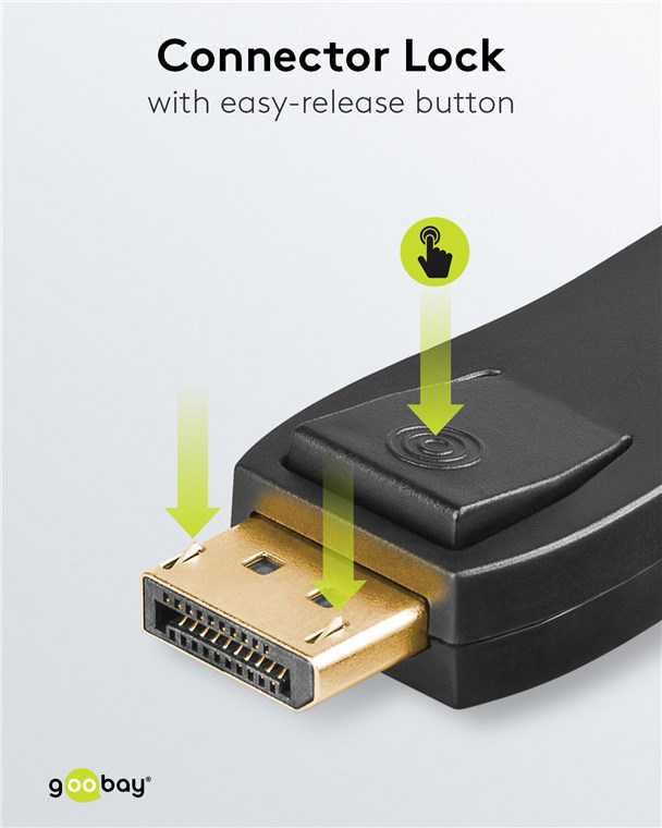 Goobay Αντάπτορας DisplayPort Σε HDMI 1920x1200p Μαύρος 51719