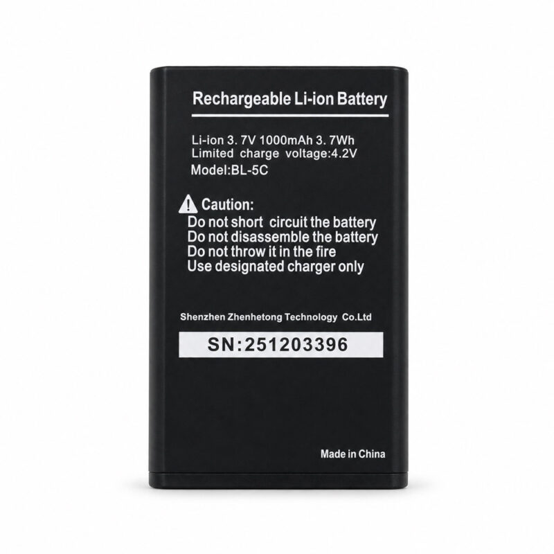 Μπαταρία Maxcom Τύπου BL-5C Li-ion, 1000mAh, 3.7V με NTC Κύκλωμα Προστασίας για MM443, MM445, MM142 L, MM34D 4G, MM428BB, MM39D SE 4G κλπ
