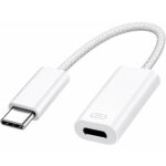 Αντάπτορας Apple Lightning σε USB-C MUQX3ZM/A Braided Λευκός