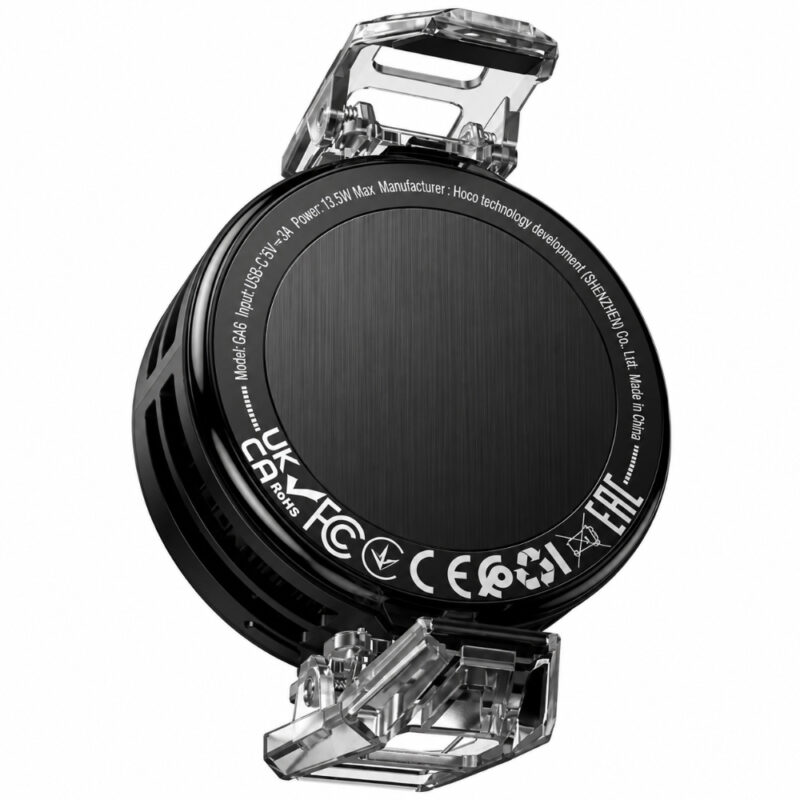 Cooler Κινητού Τηλεφώνου Hoco GA6 Glacier με Μαγνητη και Κλίπ 3-επίπεδα Έντασης Φωτισμό και AI Cooling