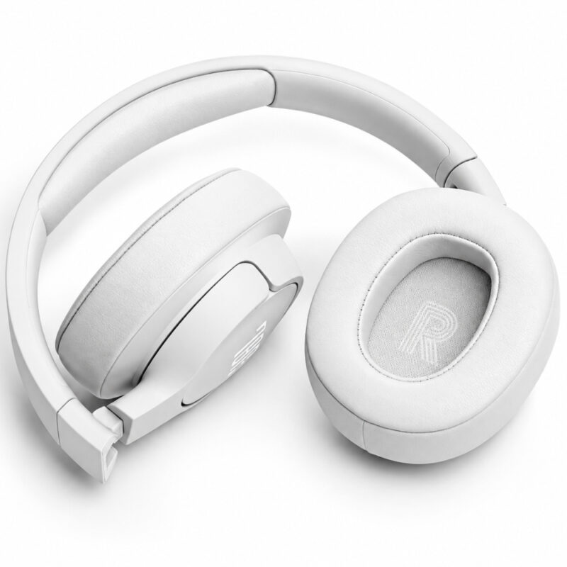 Bluetooth Ακουστικά Over Ear Ασύρματα & Ενσύρματα JBL Tune 720BT με Pure Bass Voice Aware Jack 3.5mm 76h Playtime και Quick Charge White