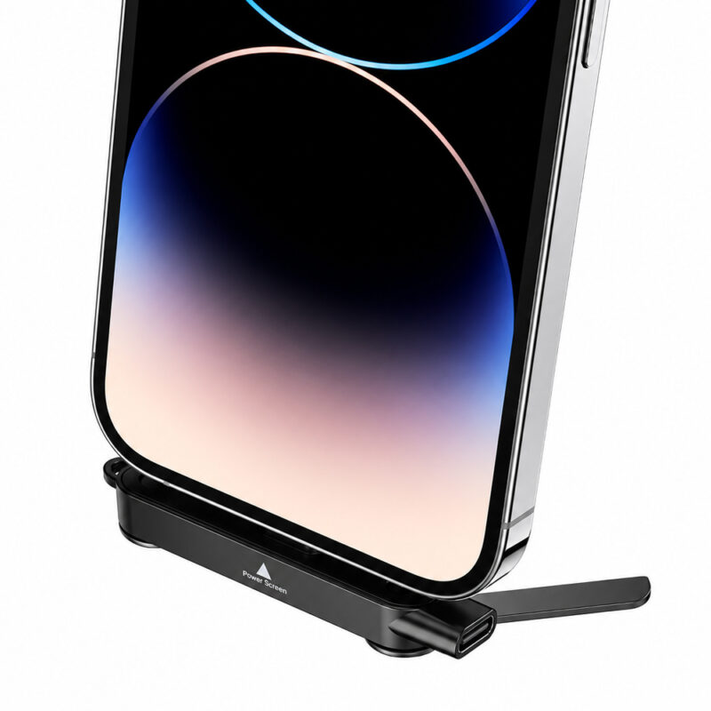 Αντάπτορας Hoco UA47 Lightning Αρσενικό σε USB-C Θηλυκό PD30W με Λειτουργία Επιτραπέζιας Βάσης Μαύρος