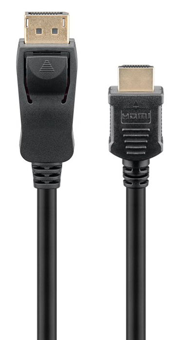 Goobay Καλώδιο DisplayPort 3m Σε HDMI 4K/30Hz Μαύρο 64837