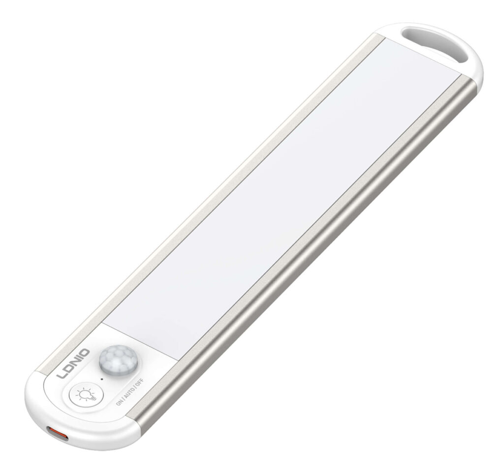 6933138604281 LDNIO LED φωτιστικό τοίχου/ντουλάπας Y6-1 με αισθητήρα κίνησης, 220x42x13mm, λευκό - Image 1