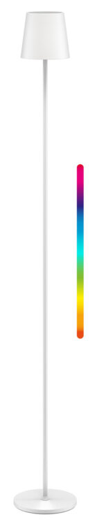 GOOBAY επιτραπέζιο φωτιστικό 76572, RGBW, dimmable, επαναφορτιζόμενο, έως 122.3cm ύψος, λευκό