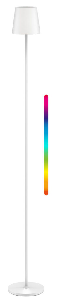 GOOBAY επιτραπέζιο φωτιστικό 76572, RGBW, dimmable, επαναφορτιζόμενο, έως 122.3cm ύψος, λευκό