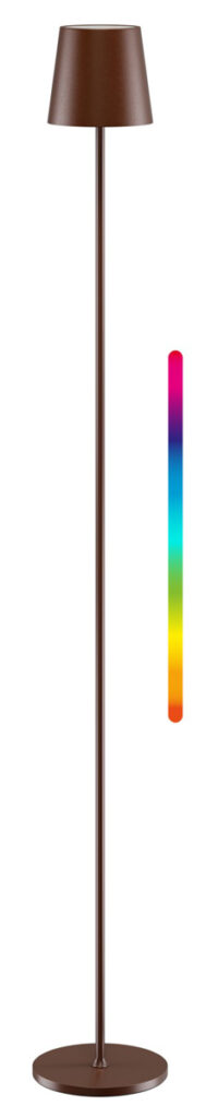 GOOBAY επιτραπέζιο φωτιστικό 76574, RGBW, dimmable, επαναφορτιζόμενο, έως 122.3cm ύψος, χάλκινο