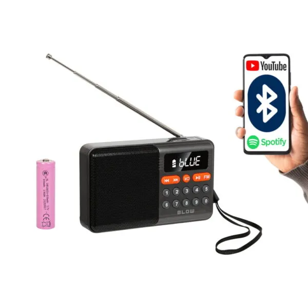 Φορητό Αναλογικό Ραδιόφωνο AM/FM BT BLOW RA18 mini