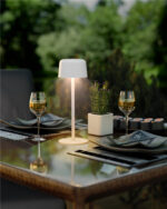 GOOBAY επιτραπέζιο φωτιστικό 77676, 3000K, dimmable, επαναφορτιζόμενο, λευκό
