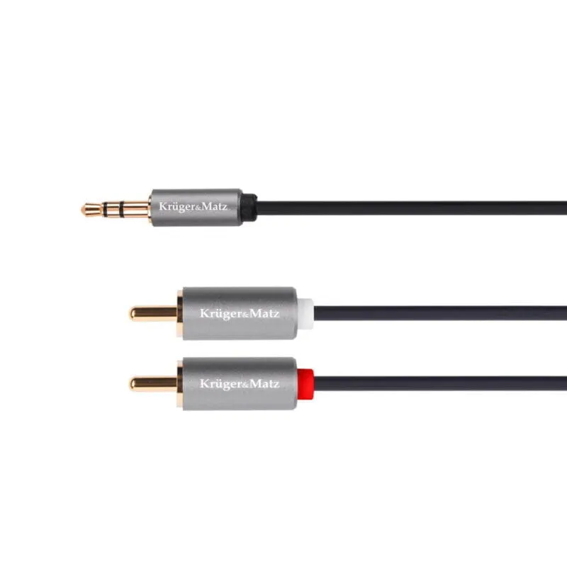 Καλώδιο Stereo 3.5mm – 2xRCA 1m Kruger&Matz