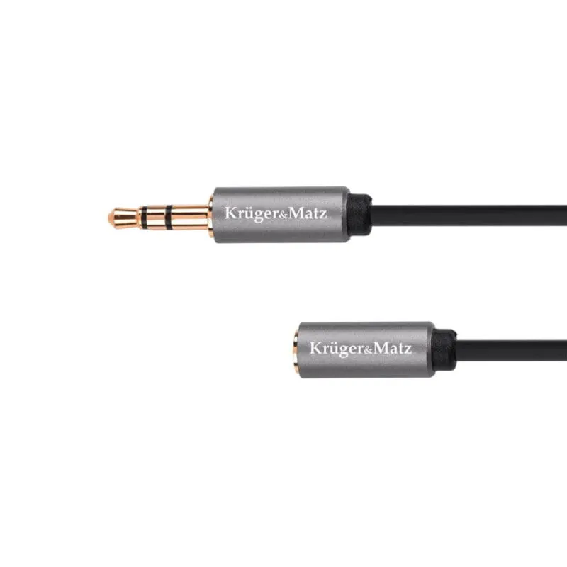 Καλώδιο 3.5mm Stereo αρσ. - 3,5mm θηλ. 1m Kruger&Matz