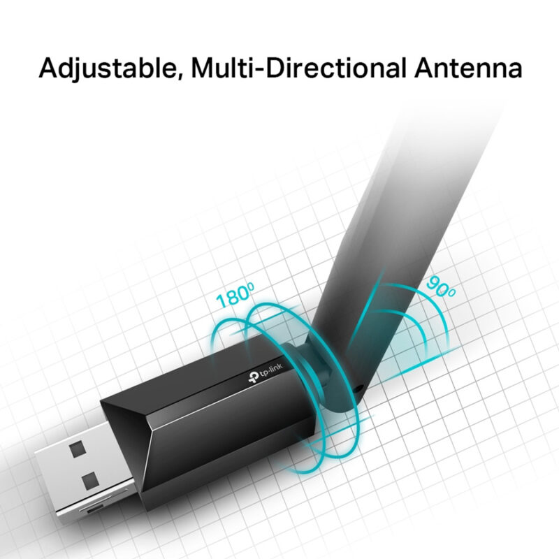 TP-Link ασύρματος USB αντάπτορας δικτύου Archer T2U Plus, 600Mbps, V.1