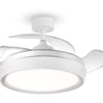 BRUNO ανεμιστήρας οροφής με LED φως BRN-0227, AC 82W, 42", Φ107x35cm, λευκός