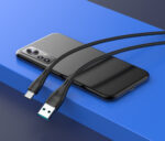 CELEBRAT καλώδιο USB-C σε USB CB-18T, 3A, 480Mbps, 1m, μαύρο
