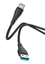 CELEBRAT καλώδιο USB-C σε USB CB-18T, 3A, 480Mbps, 1m, μαύρο
