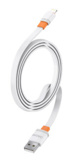 CELEBRAT καλώδιο Lightning σε USB CB-33L, flat, 2.4A, 1m, λευκό
