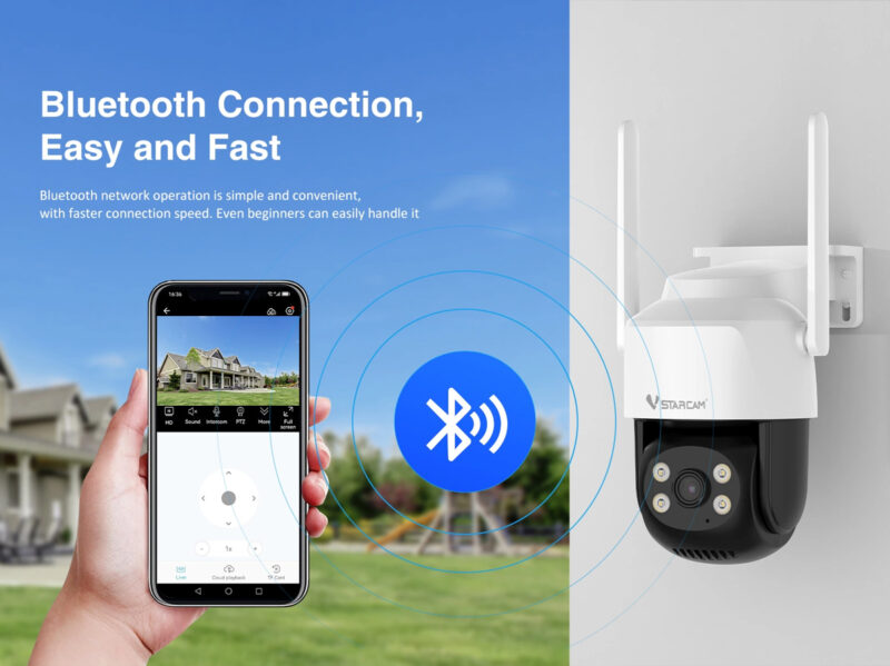 VSTARCAM smart κάμερα CS622, 3MP, WiFi, PTZ, SD, IP66