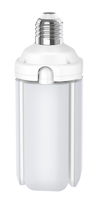 POWERTECH LED λάμπα E27-018, 4x αναδιπλούμενα πτερύγια, 52W, 4000K, E27