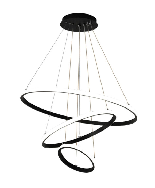 POWERTECH LED φωτιστικό οροφής HLL-0105, 44W, 4000K, 60x60cm, μαύρο