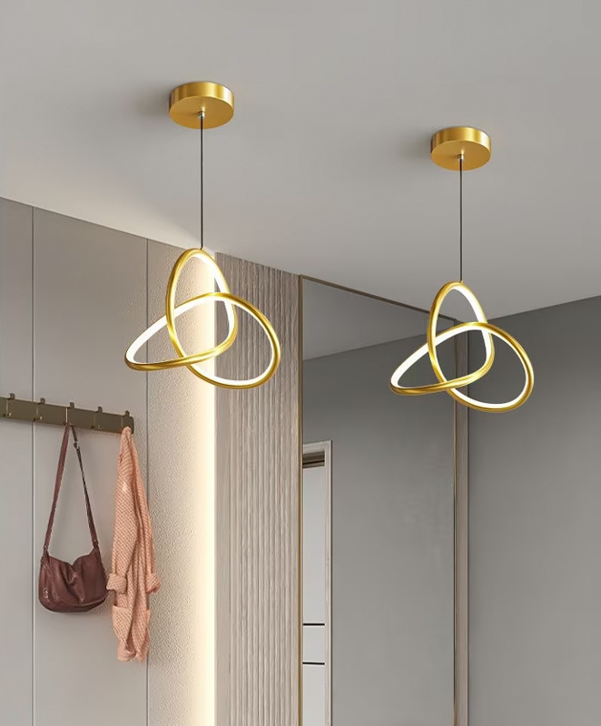 POWERTECH LED φωτιστικό οροφής HLL-0122, 15W, 4000K, Φ22cm x 1m, χρυσό