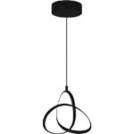 POWERTECH LED φωτιστικό οροφής HLL-0123, 15W, 4000K, Φ22cm x 1m, μαύρο
