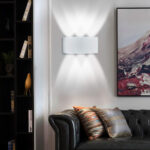 POWERTECH LED φωτιστικό τοίχου HLL-0160, 6W, 4000K, 510lm, IP65, λευκό