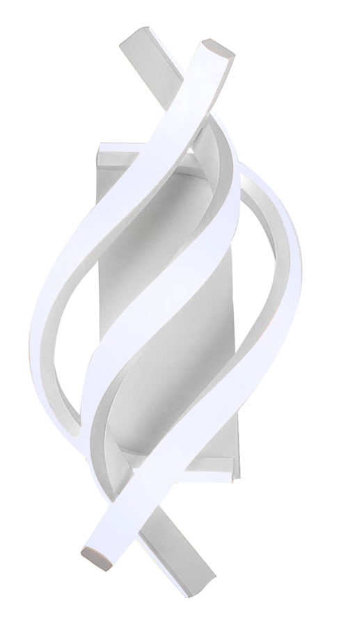 HLL-0168 POWERTECH LED φωτιστικό τοίχου HLL-0168, 12W, 4000K, 960lm, λευκό - Image 1