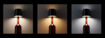 POWERTECH LED φωτιστικό για μπουκάλι HLL-0197, ρυθμιζόμενο, επαναφορτιζόμενο, μαύρο