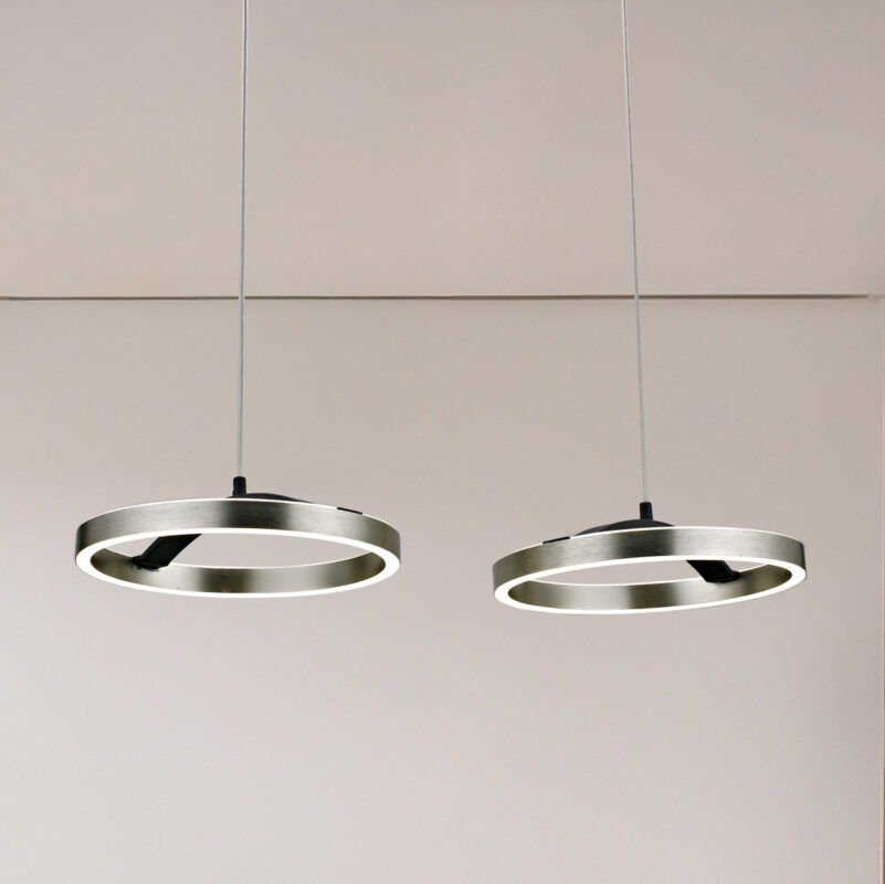 POWERTECH LED φωτιστικό οροφής HLL-0203, 42W, 4000K, 70x30x120cm, ασημί/μαύρο