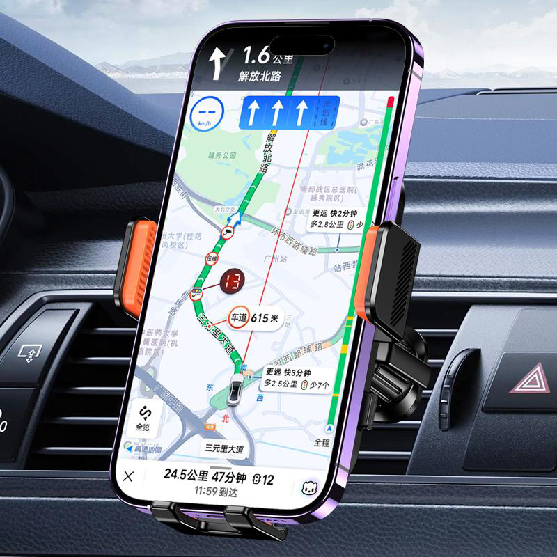 KAKUSIGA βάση smartphone αυτοκινήτου KSC-1720 για αεραγωγούς, μαύρη
