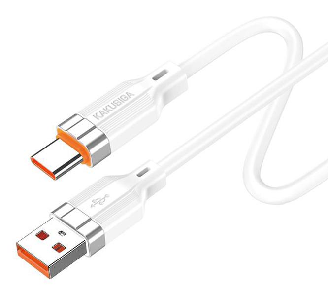 KAKUSIGA καλώδιο USB-C σε USB KSC-995, σιλικόνης, 5A, 480Mbps, 1m, λευκό