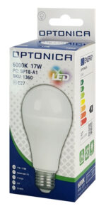OPTONICA LED λάμπα A60 1360, 17W, 6000K, E27, 1710lm