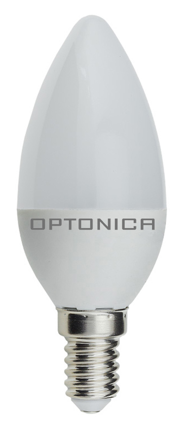 OPT-1423 OPTONICA LED λάμπα candle C37 1423, 3.7W, 4500K, E14, 320lm - Image 1