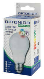 OPTONICA LED λάμπα A60 1720, 10W, 2700K, E27, 950lm