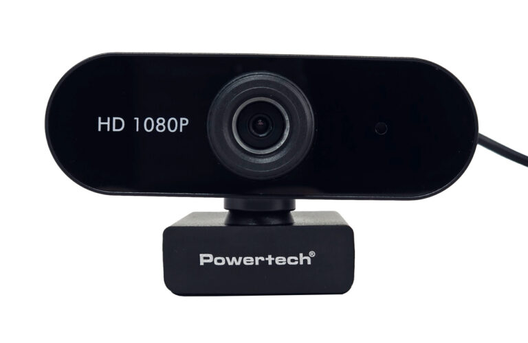 POWERTECH web camera PT-1382, 2MP, 1080p FHD, ρυθμιζόμενη εστίαση, 1.5m, μαύρη