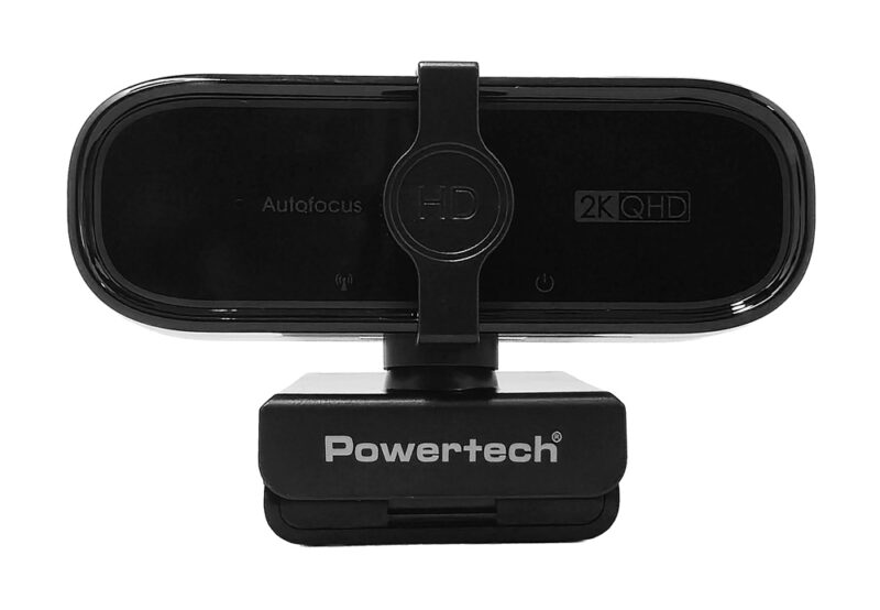 POWERTECH web camera PT-1427, 5MP, 2K QHD, αυτόματη εστίαση, 1.5m, μαύρη