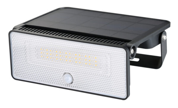POWERTECH LED ηλιακό φωτιστικό PT-1518 με αισθητήρα κίνησης, 12W, 3600mAh, μαύρο