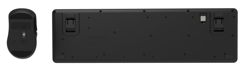 POWERTECH set ασύρματο ποντίκι & πληκτρολόγιο PT-1541, 2.4GHz, αθόρυβο, μαύρο