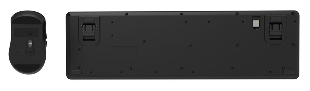 POWERTECH set ασύρματο ποντίκι & πληκτρολόγιο PT-1541, 2.4GHz, αθόρυβο, μαύρο