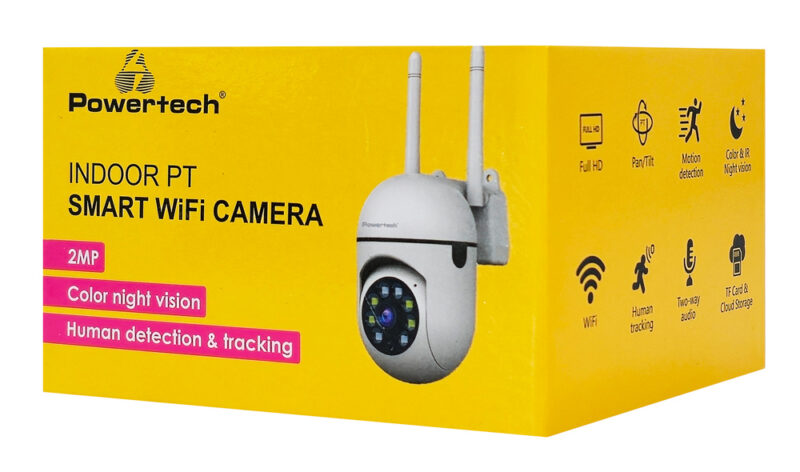 POWERTECH smart κάμερα PT-1546, 2MP, WiFi, PTZ, SD