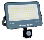 POWERTECH LED προβολέας PT-1618 με αισθητήρα κίνησης, 50W, 4000K, 4500lm, IP66, 4KV