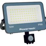 POWERTECH LED προβολέας PT-1618 με αισθητήρα κίνησης, 50W, 4000K, 4500lm, IP66, 4KV
