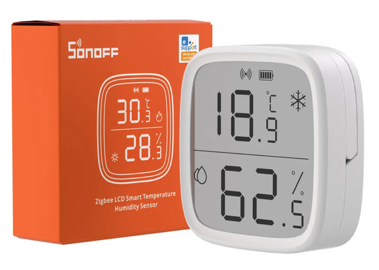 SONOFF smart θερμόμετρο & υγρασιόμετρο SNZB-02D, LCD, ZigBee