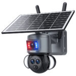 SECTEC smart ηλιακή κάμερα ST-538-6M-3L-4G-EU, dual lens, 3MP, 4G, SD, PTZ, IP66