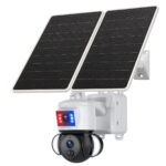 SECTEC smart ηλιακή κάμερα ST-538-6M-4G-EU-20W, dual lens, 3MP, 4G, SD, PTZ, IP65