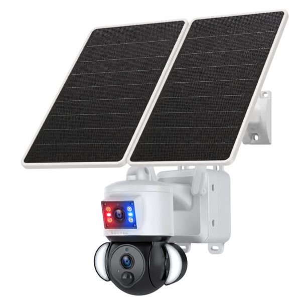 SECTEC smart ηλιακή κάμερα ST-538-6M-4G-EU-20W, dual lens, 3MP, 4G, SD, PTZ, IP65