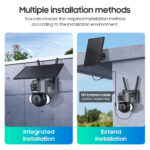 SECTEC smart ηλιακή κάμερα ST-538-6MAOV-4G-EU, dual lens, 3MP, 4G, SD, PTZ, IP66