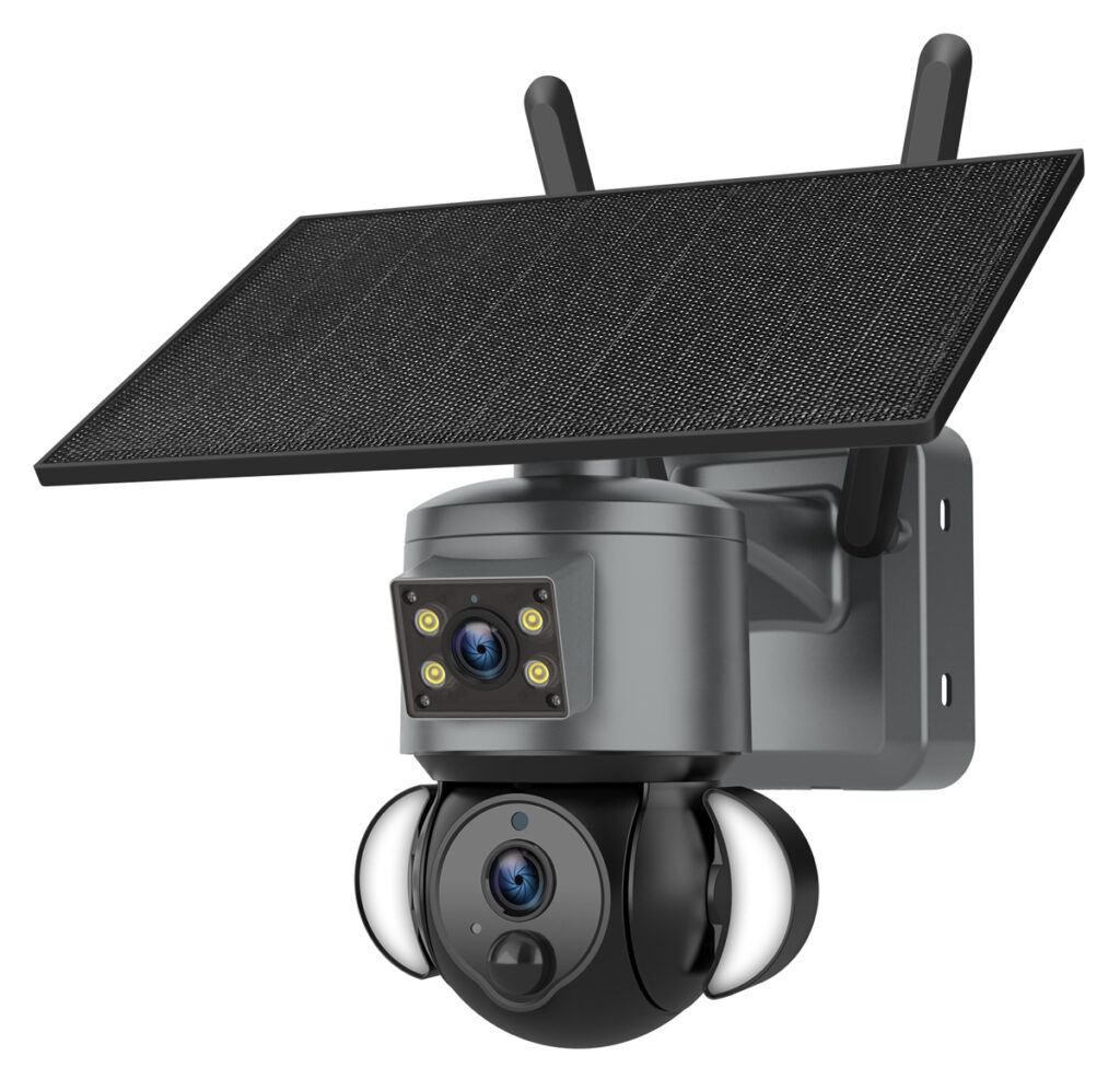 ST-538-6MAOV-4G-EU SECTEC smart ηλιακή κάμερα ST-538-6MAOV-4G-EU, dual lens, 3MP, 4G, SD, PTZ, IP66 - Image 1